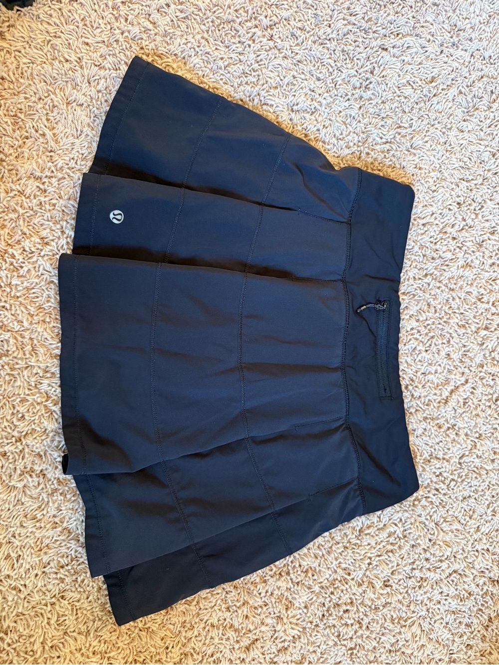 lululemon athletica Black Athletic Skort with Built-In Shorts